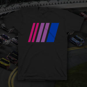 NASCAR Bisexual Pride Logo T-Shirt