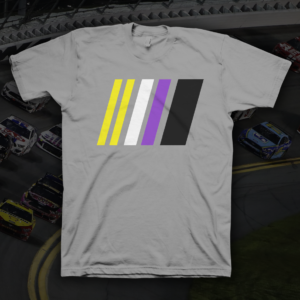 NASCAR Nonbinary Pride Logo T-Shirt